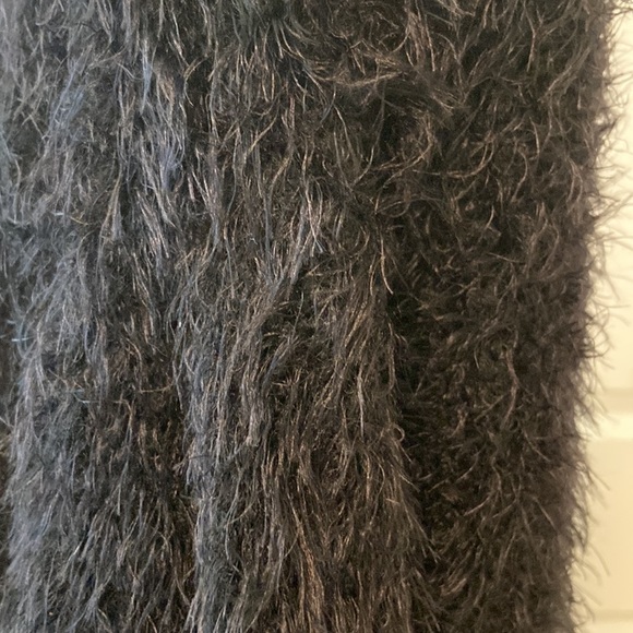 Soft fuzzy black cardigan - Picture 4 of 5